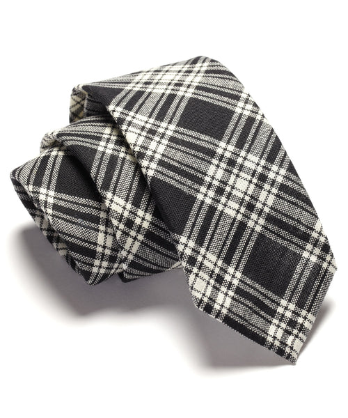 Black Plaid Tie