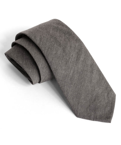 Grey Chambray Tie