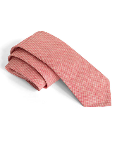 Red Fine Stripe Tie