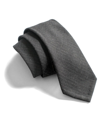 Charcoal Stripe Pointed Tie