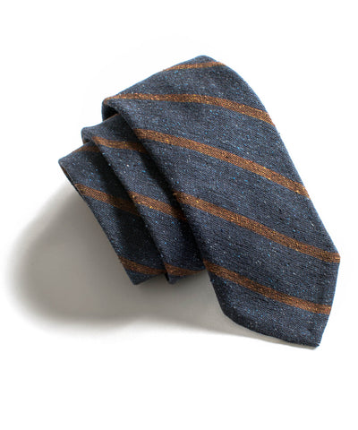 Blue Stripe Pointed Tie