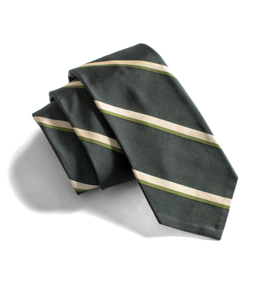 Black Stripe Pointed Tie
