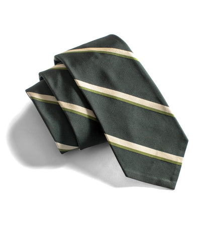 Black Stripe Pointed Tie