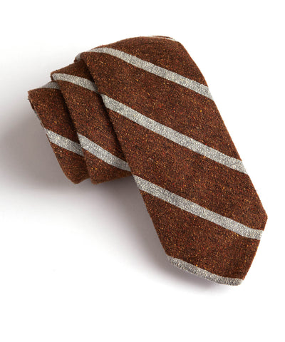 Brown Pointed Tie