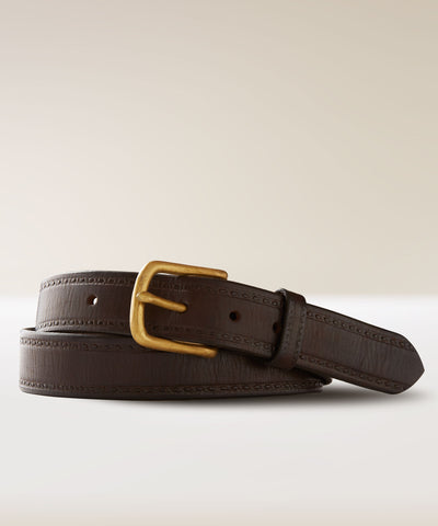 Brown Brass Buckle Belt