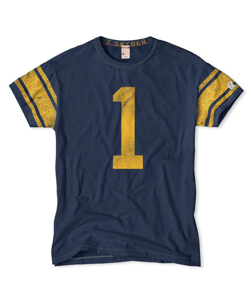 Navy #1 Crew T-Shirt