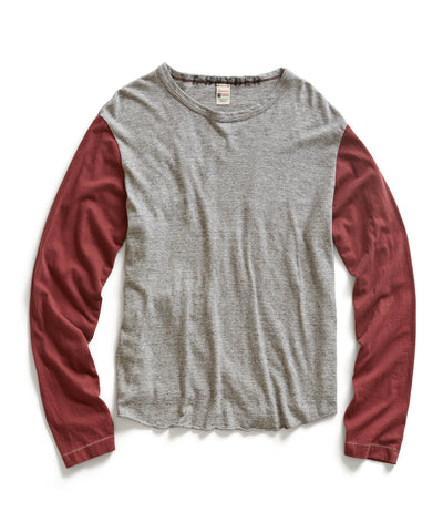 Grey Heather Baseball T-Shirt