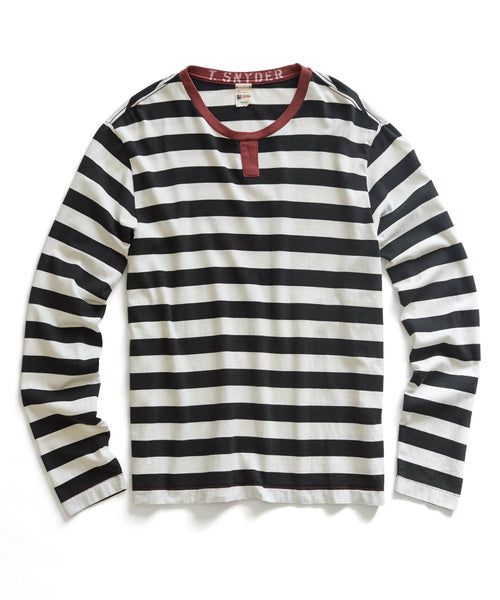 Black Long Sleeve Rowing T-Shirt