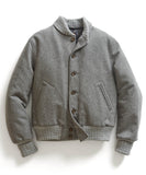 Grey Heather Letterman Jacket