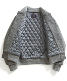 Grey Heather Letterman Jacket