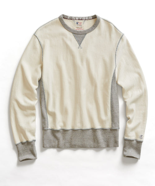 Ivory Reverse Weave Sweatshirt