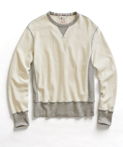 Ivory Reverse Weave Sweatshirt