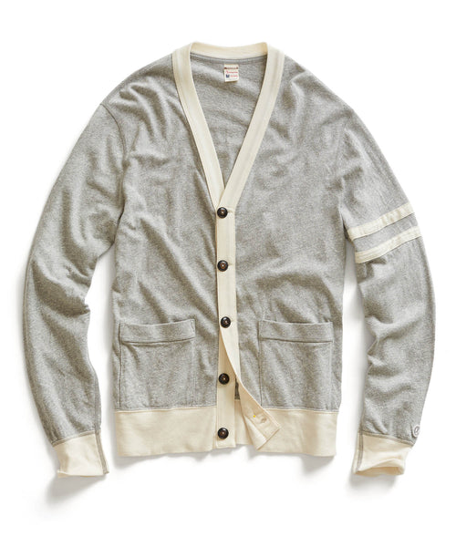 Grey Heather Jersey Cardigan