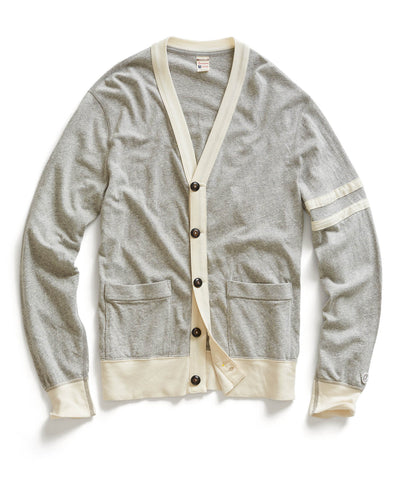 Grey Heather Jersey Cardigan