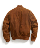 Brown Suede Letterman Jacket
