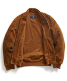 Brown Suede Letterman Jacket