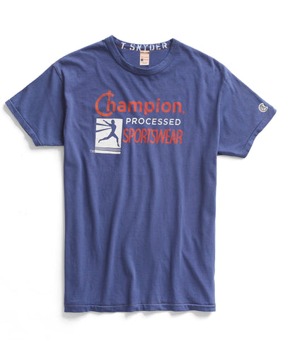 Washed Royal Champion Crew T-Shirt