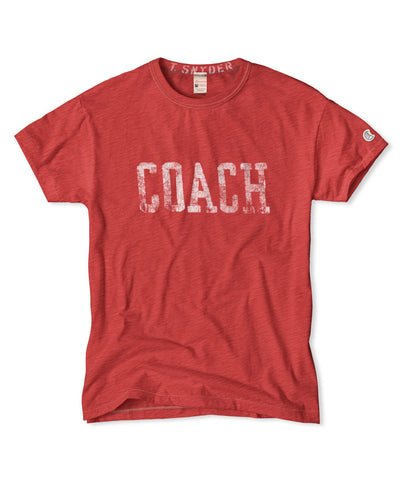 Faded Red Coach Crew T-Shirt
