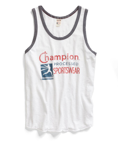 White Champion Tank Top