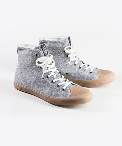 Grey Twill Todd Snyder + Seavees Army Issue High Top Sneaker