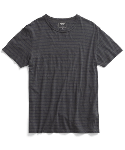 Charcoal Stripe Crew T-Shirt