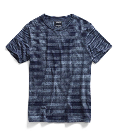 Navy Striped Crew T-Shirt