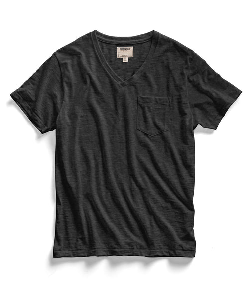 Charcoal Pocket V-Neck T-Shirt