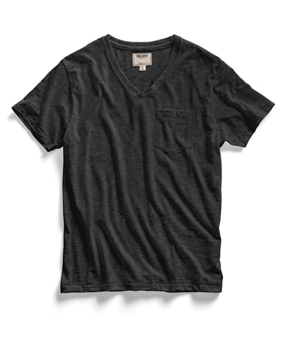 Charcoal Pocket V-Neck T-Shirt