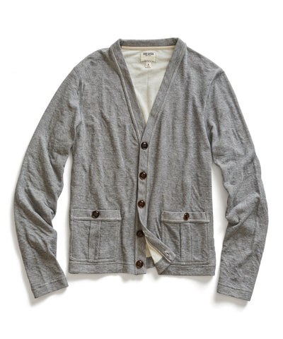 Light Grey Double Faced Cardigan