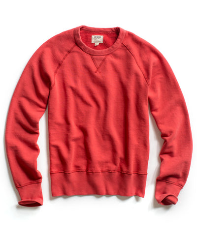 Washed Red Crew Sweatshirt