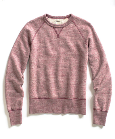 Red Heather Terry Sweatshirt