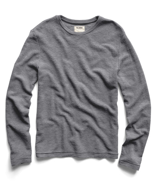 Grey Wool Long Sleeve Shirt