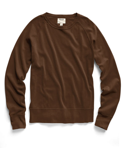 Rust Long Sleeve Rib Raglan