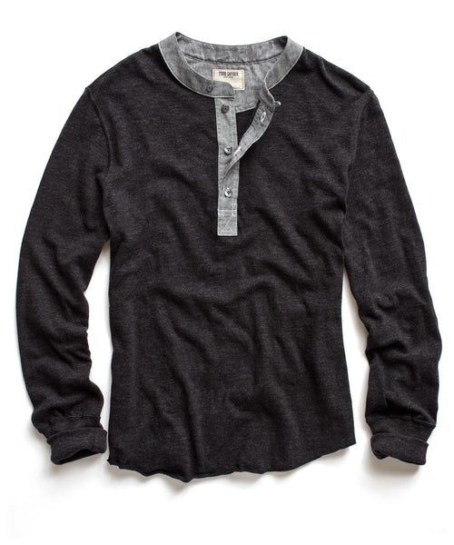 Black Classic Henley
