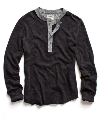 Black Classic Henley