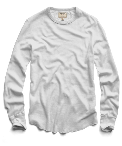 White Long Sleeve Thermal Shirt