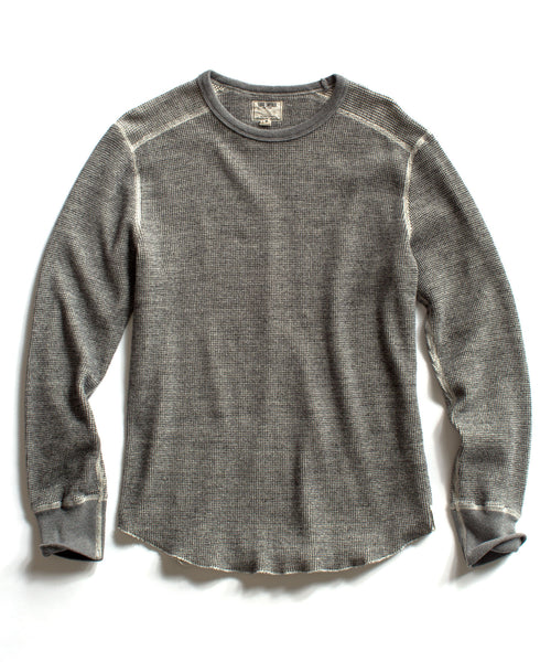 Charcoal Heather Waffle Thermal