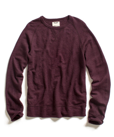 Purple Wool Rib Sweatshirt