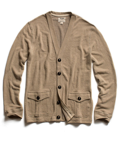 Natural Linen Knit Cardigan