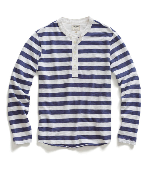Navy Stripe Henley