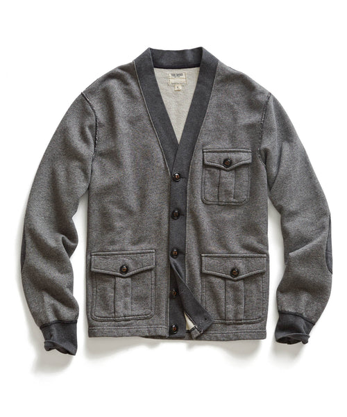 Heather Grey Three Pocket Cardigan