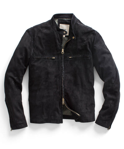 Black Suede Motorcycle Jacket