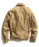 Sage Suede Bomber Jacket