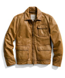 Camel Leather Utility Jacket