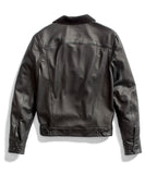 Black Leather Trucker Jacket