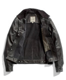 Black Leather Trucker Jacket