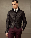 Black Leather Trucker Jacket