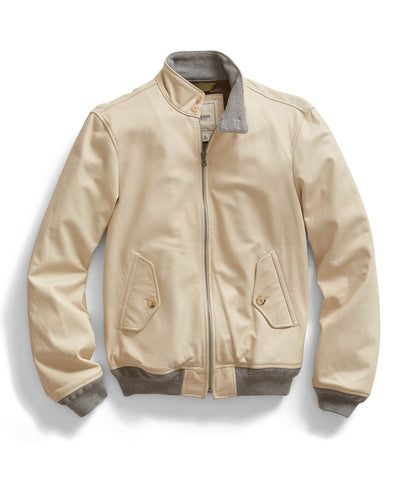 Ivory Leather Jacket 