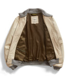 Ivory Leather Jacket