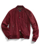 Maroon Varsity Suede Jacket